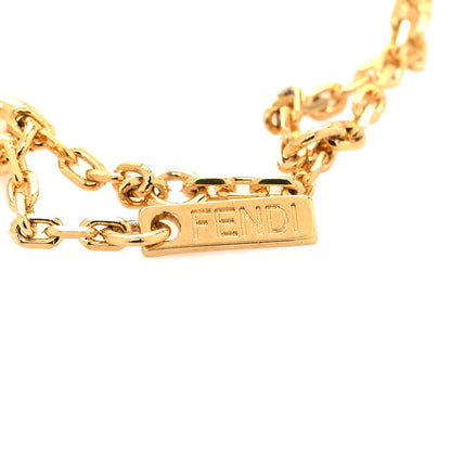 Fendi Metal Logo Bracelet Gold 4 of 5