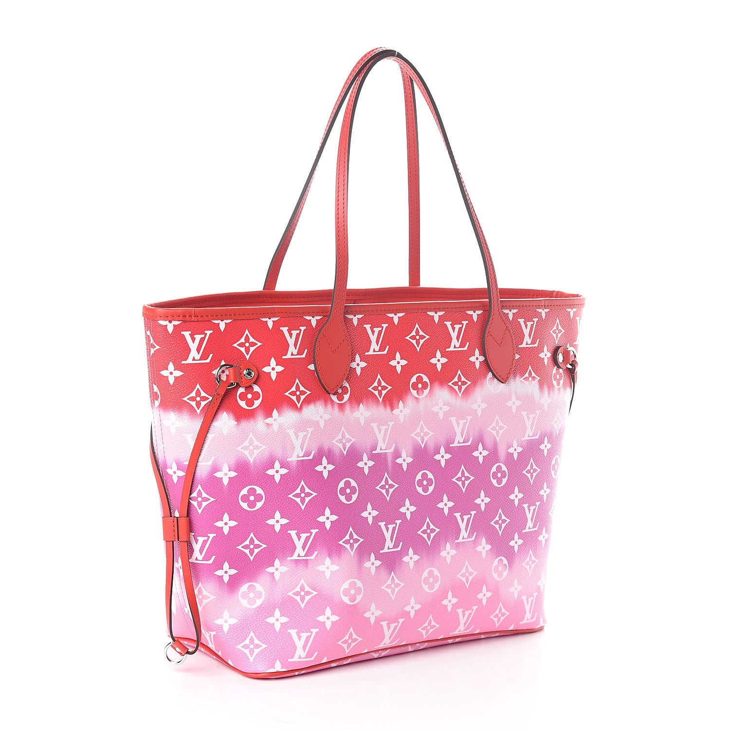 Louis Vuitton Monogram Escale Neverfull MM Rouge 3 of 10
