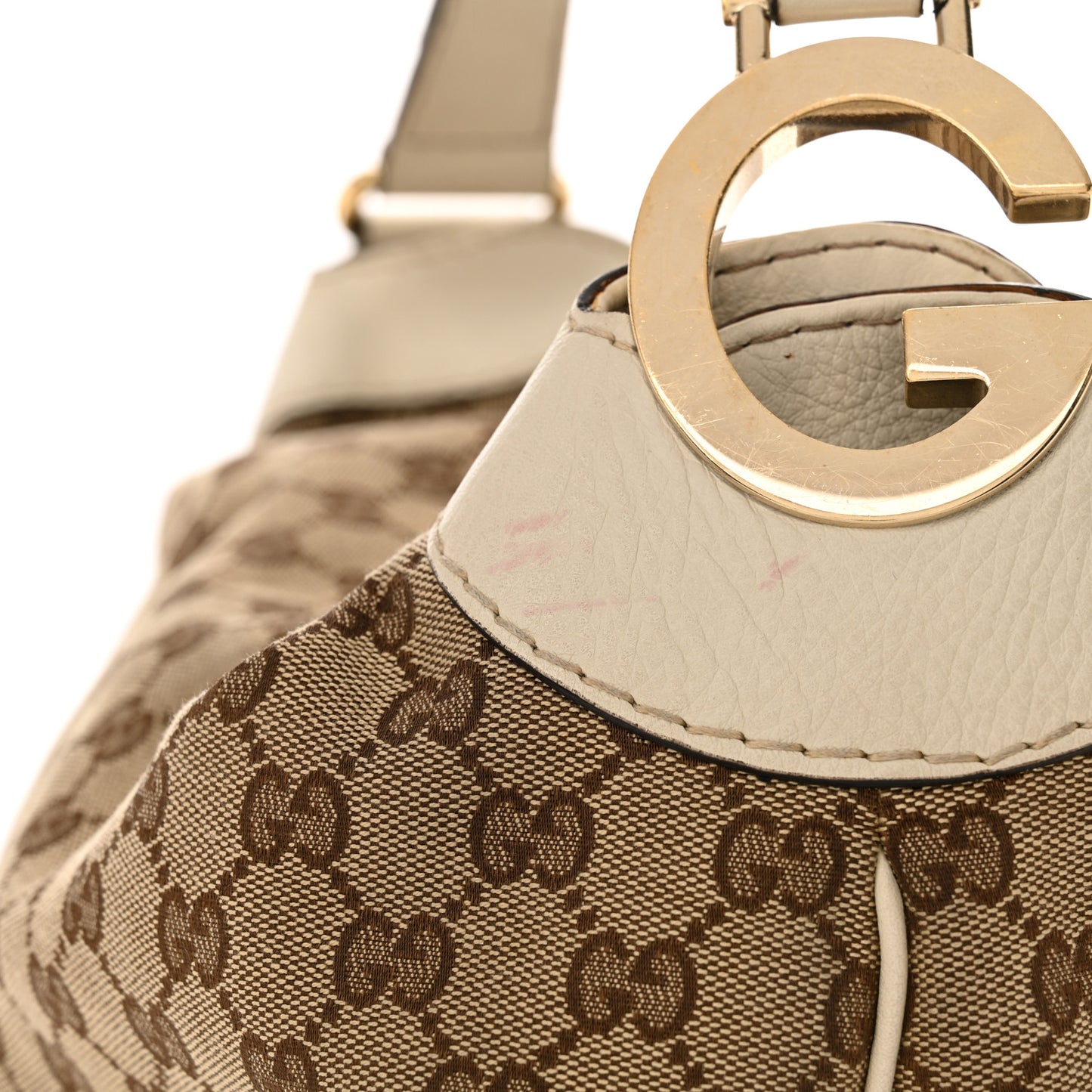 Monogram Medium Charlotte Hobo Off White