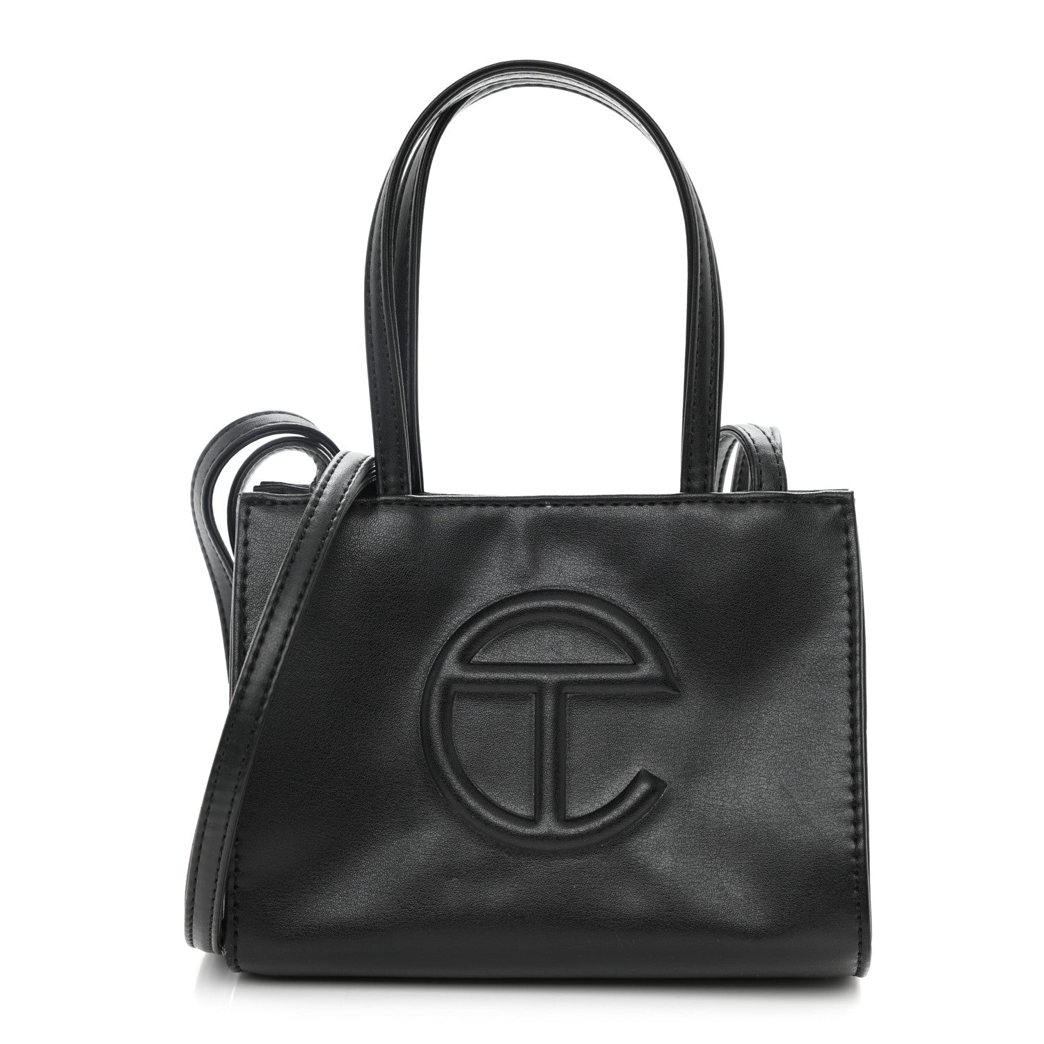 Telfar Vegan Leather Small Shopping Bag Black 1 of 9