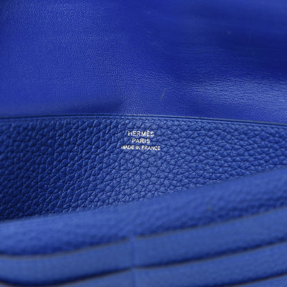 Hermes Togo Dogon Recto Verso Wallet Bleu Electrique 6 of 8