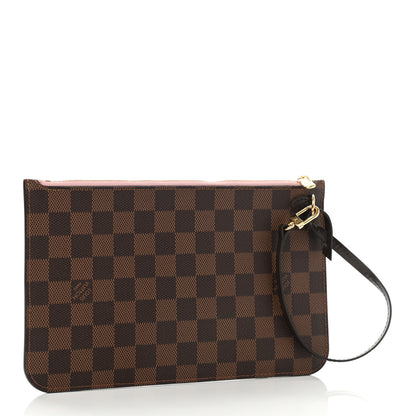 Louis Vuitton Damier Ebene Neverfull MM GM Pochette Rose Ballerine 3 of 7