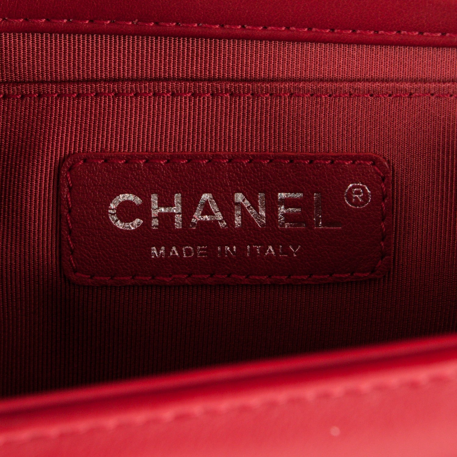 Chanel Calfskin Quilted Medium Boy Flap Red 6 of 7