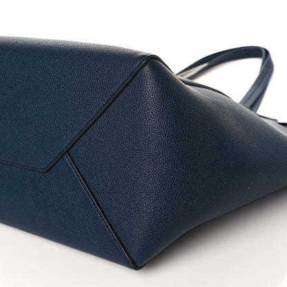 Celine Soft Grained Calfskin Small Belt Cabas Phantom Navy 9 of 11