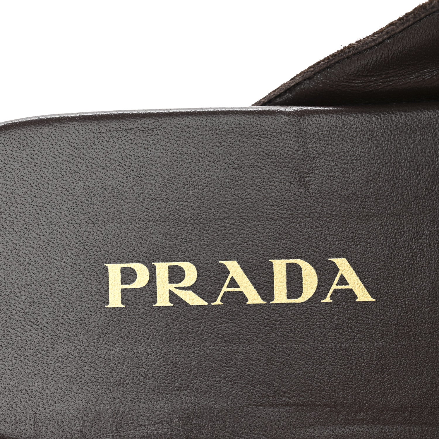 Prada Suede Crisscross Slide Sandals 38.5 Moro 7 of 8