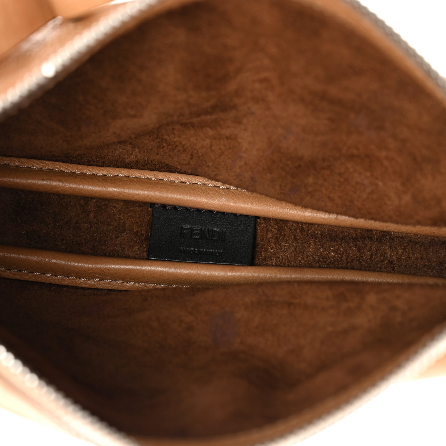 Vitello Mini Simply Fendi Shoulder Bag Miele Scuro