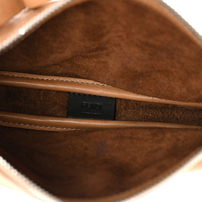 Fendi Vitello Mini Simply Fendi Shoulder Bag Miele Scuro 8 of 20