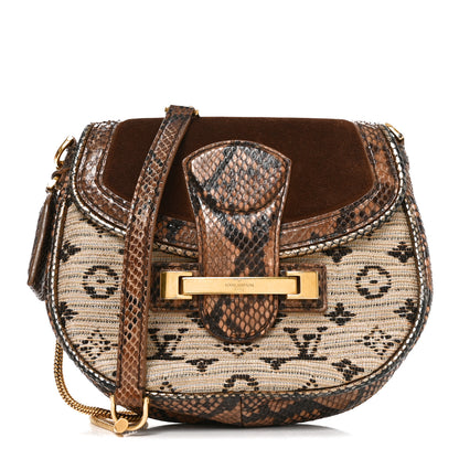 Louis Vuitton Snakeskin Suede Monogram Empire Ponant Marron 1 of 10