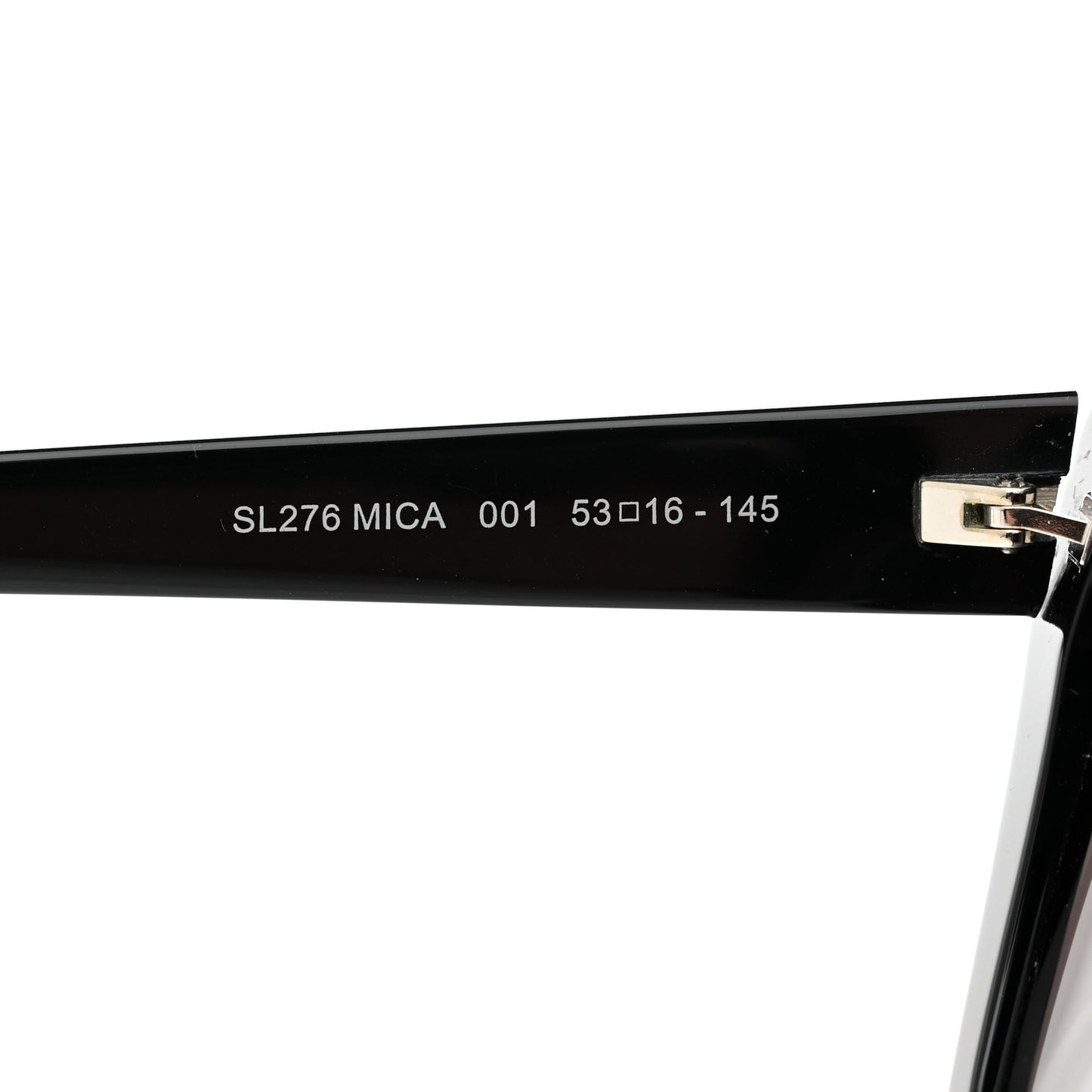 Acetate Mica Cat Eye Sunglasses SL 276 Black