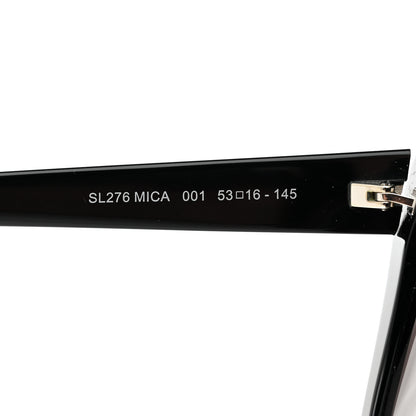 Saint Laurent Acetate Mica Cat Eye Sunglasses SL 276 Black 5 of 8