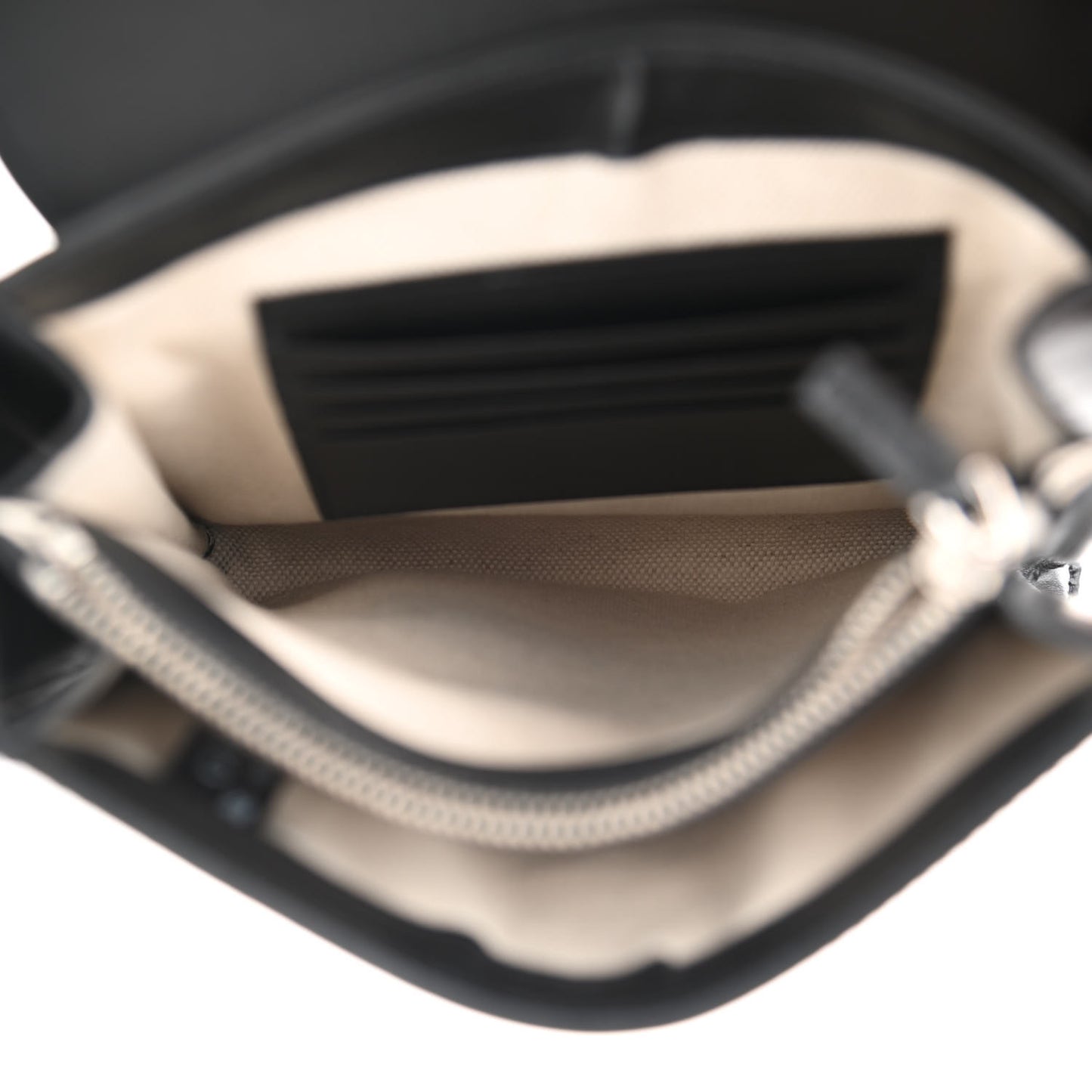 Calfskin GG Tennis Embossed Messenger Bag Black