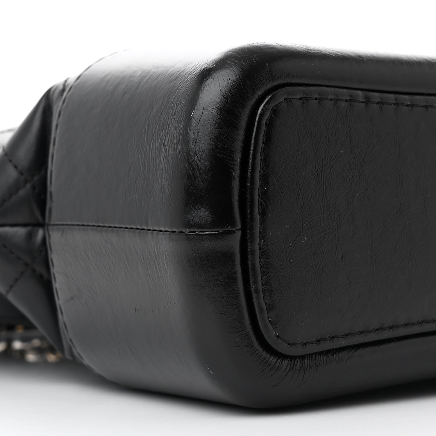 Chanel Aged Calfskin Quilted Large Gabrielle Hobo Black 9 of 10