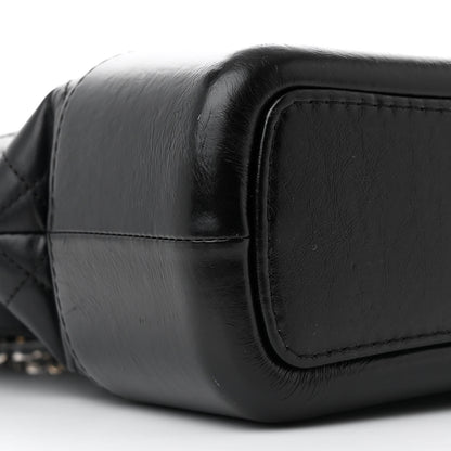 Chanel Aged Calfskin Quilted Large Gabrielle Hobo Black 9 of 10