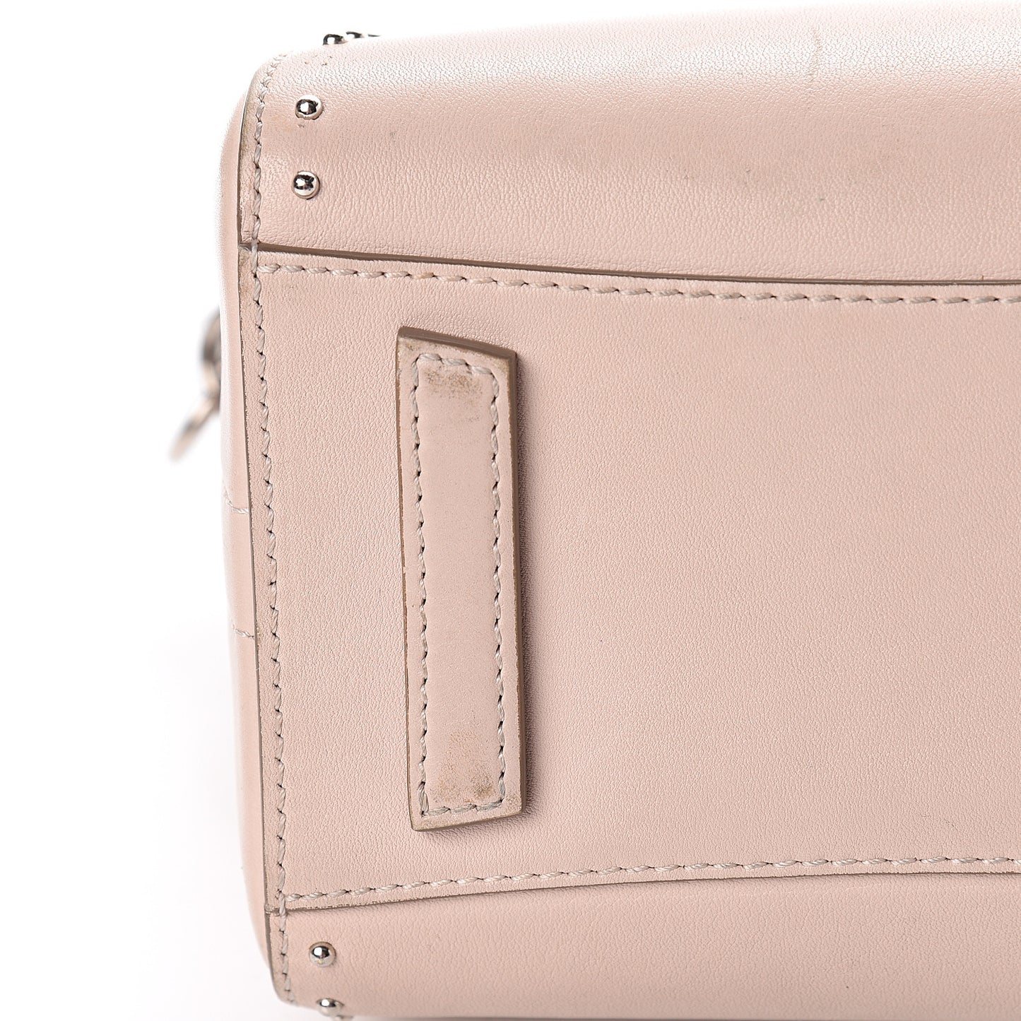 Calfskin Mini Studded Antigona Nude Pink