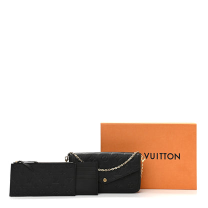 Louis Vuitton Empreinte Pochette Felicie Chain Wallet Black 11 of 11