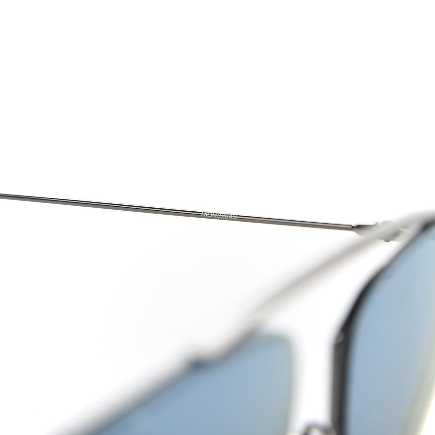 HOMME Metal Mirrored Geometric Sunglasses Palladium