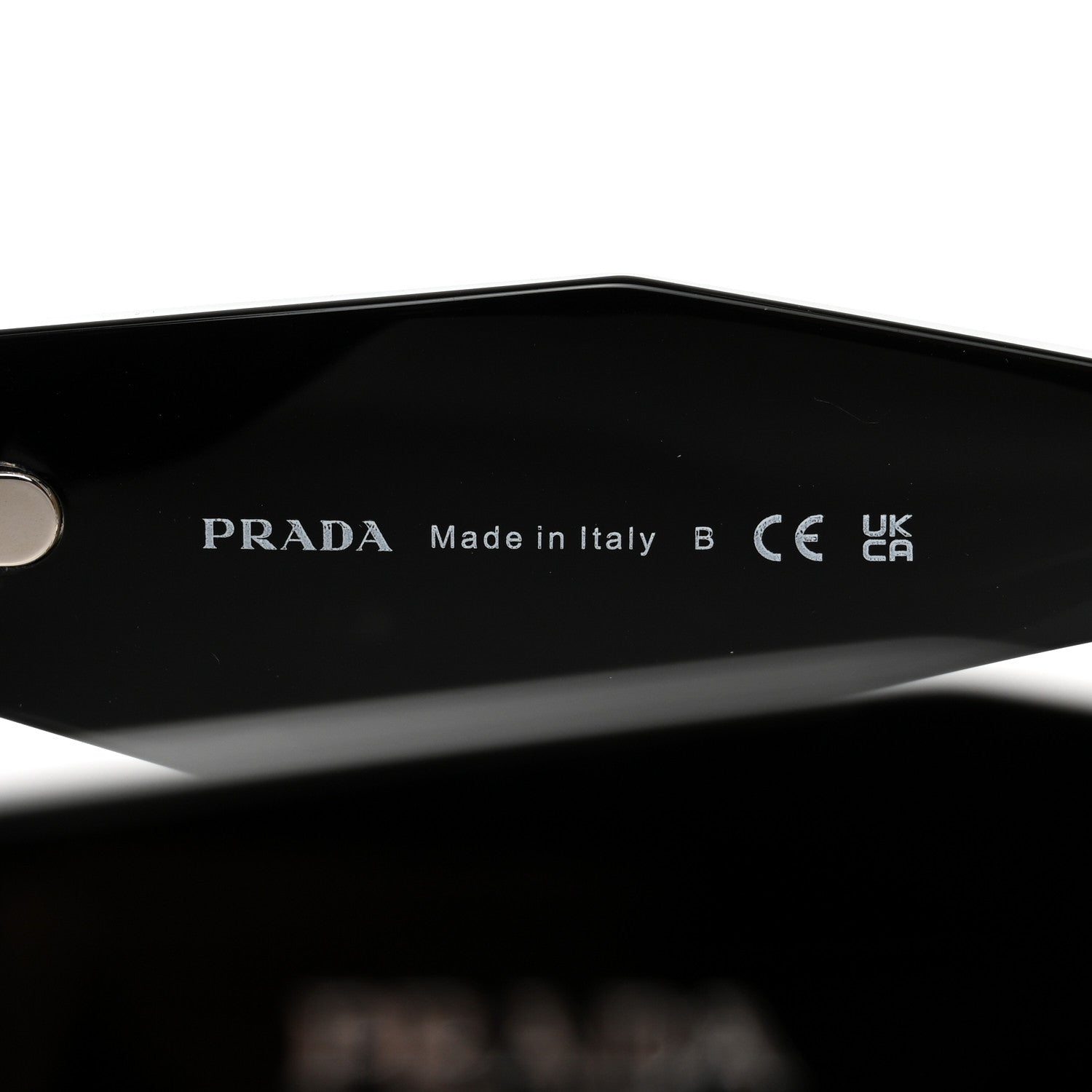 Prada Acetate Symbole Sunglasses SPR 17W Black 6 of 8