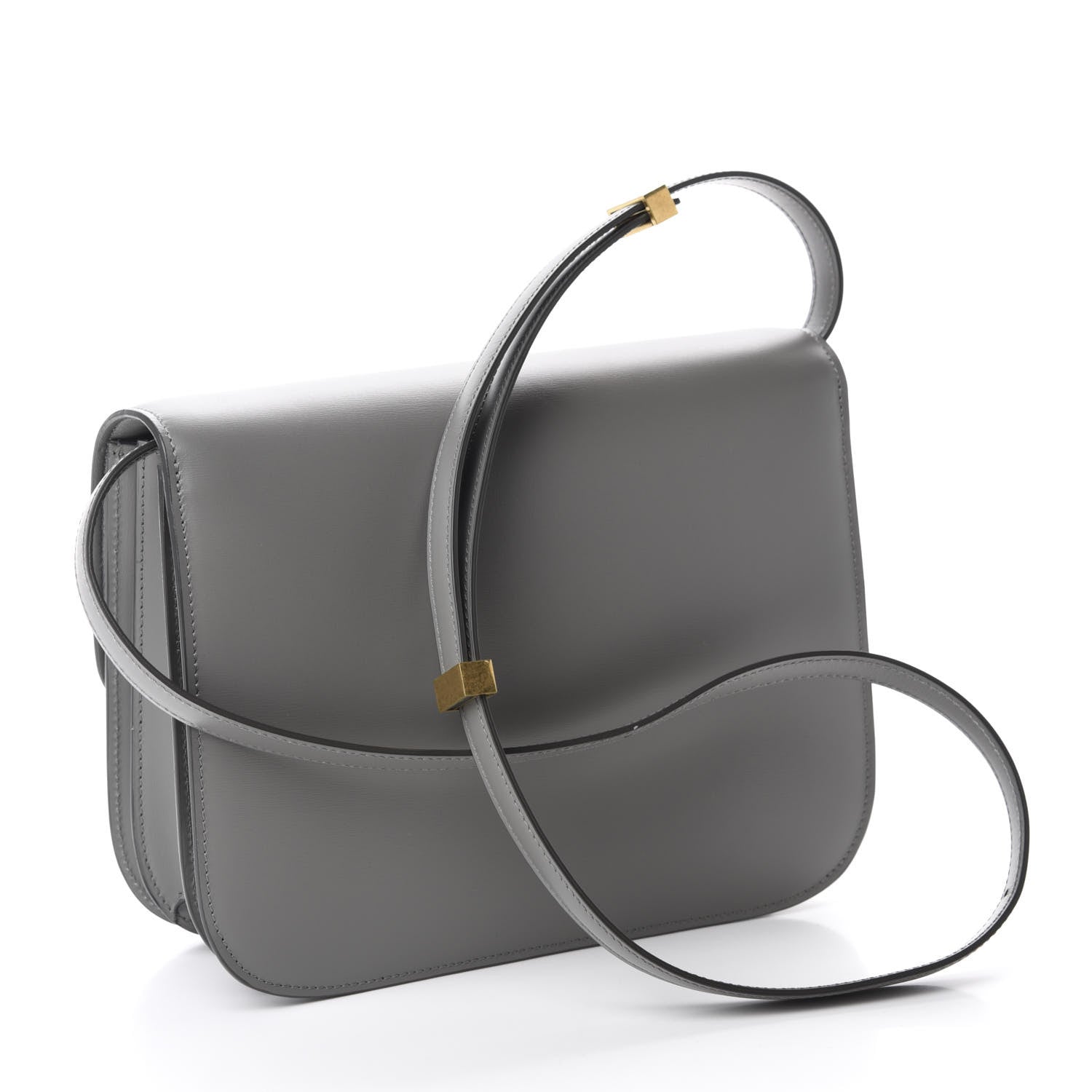 Celine Box Calfskin Medium Classic Box Flap Bag Zinc 3 of 10