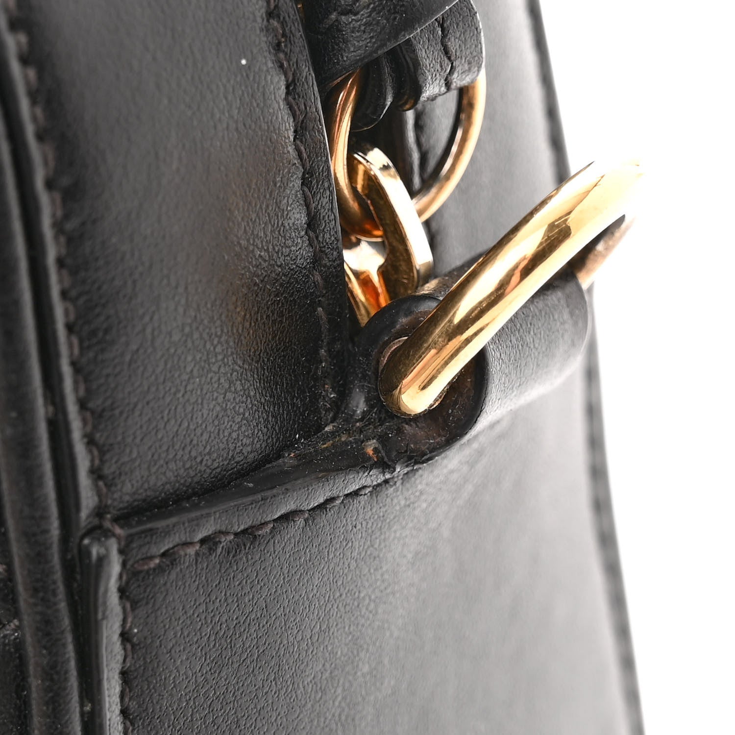Gucci Calfskin GG Matelasse Shoulder Bag Black Natural 14 of 16
