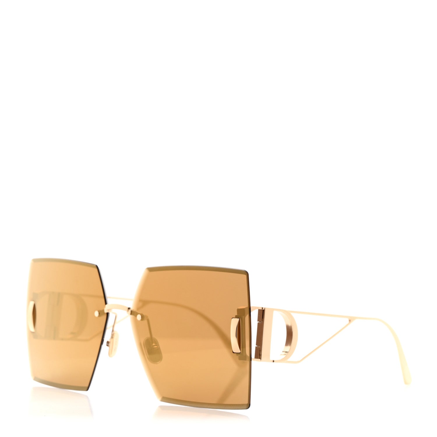 Christian Dior Square 30 Montaiane S7U Sunglasses Gold 1 of 7