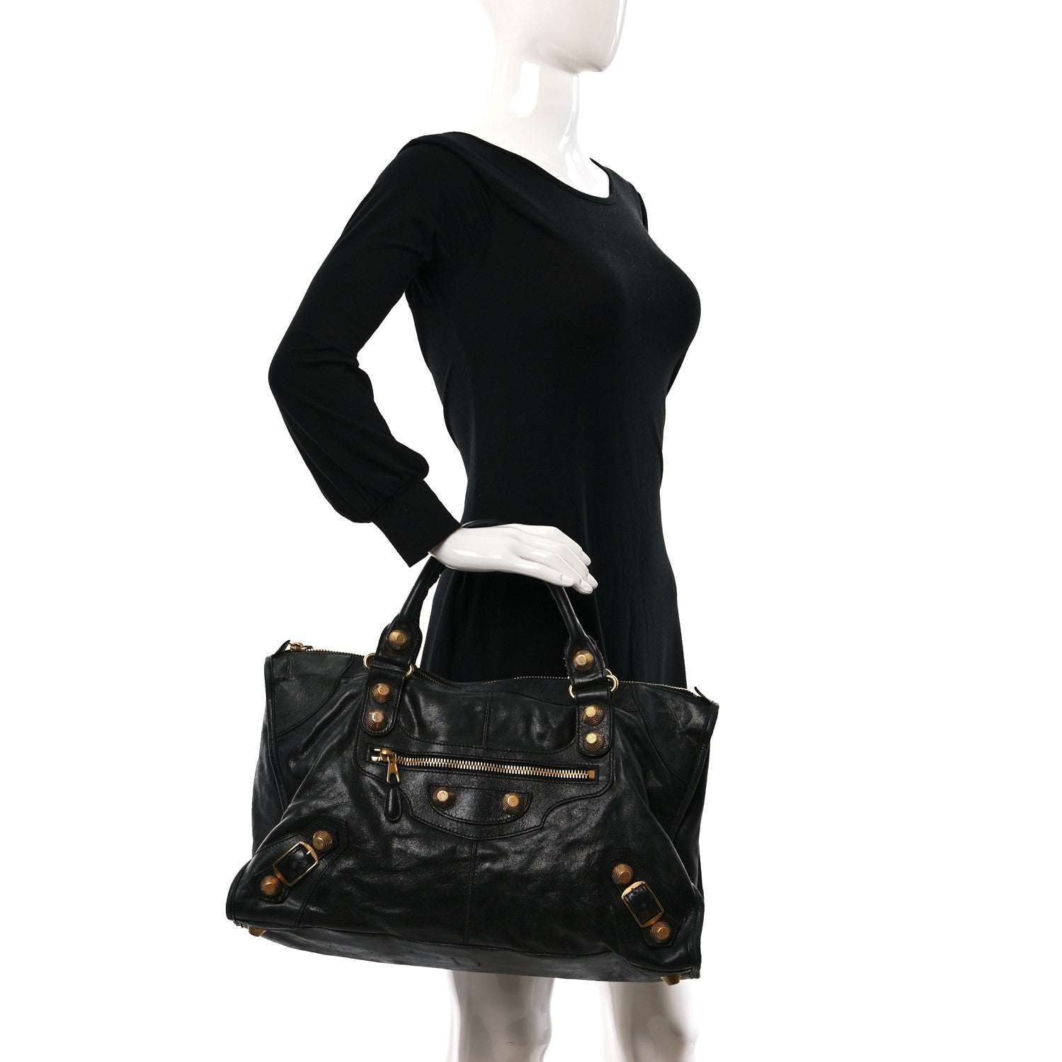 Balenciaga Agneau Giant 21 Gold Hardware Work Black 3 of 11