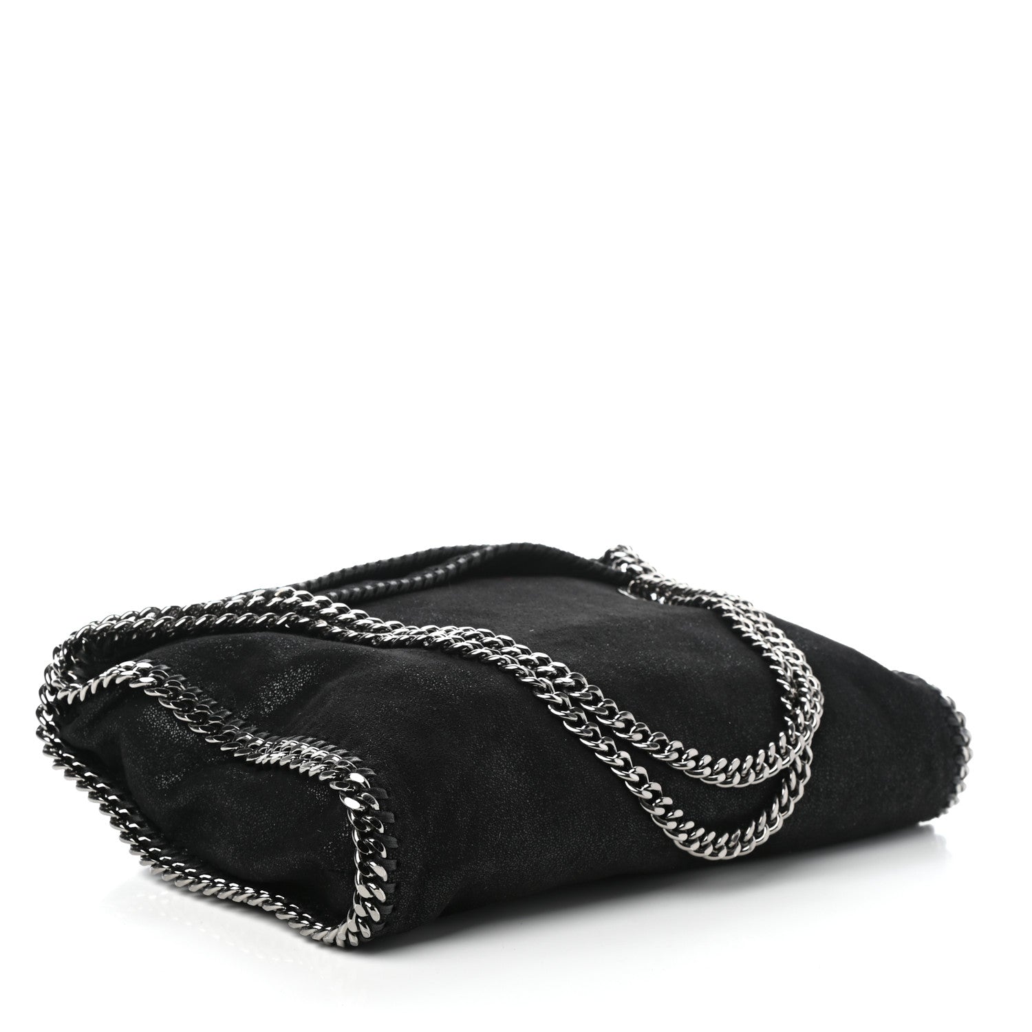 Stella McCartney Shaggy Deer Falabella Fold Over Tote Black 8 of 17