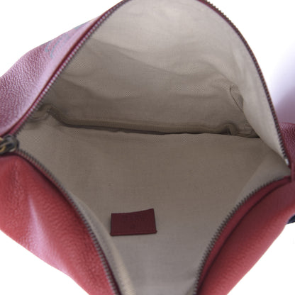 Gucci Grained Calfskin Logo Belt Bag Hibiscus Red 5 of 9