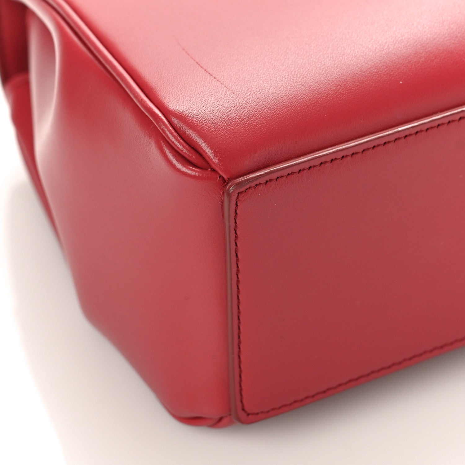 Celine Satinated Calfskin Mini 16 Top Handle Bag Lipstick 7 of 8