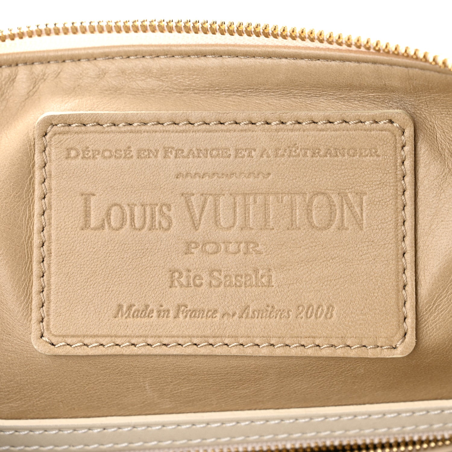 Louis Vuitton Calfskin Sac Louis White 6 of 9