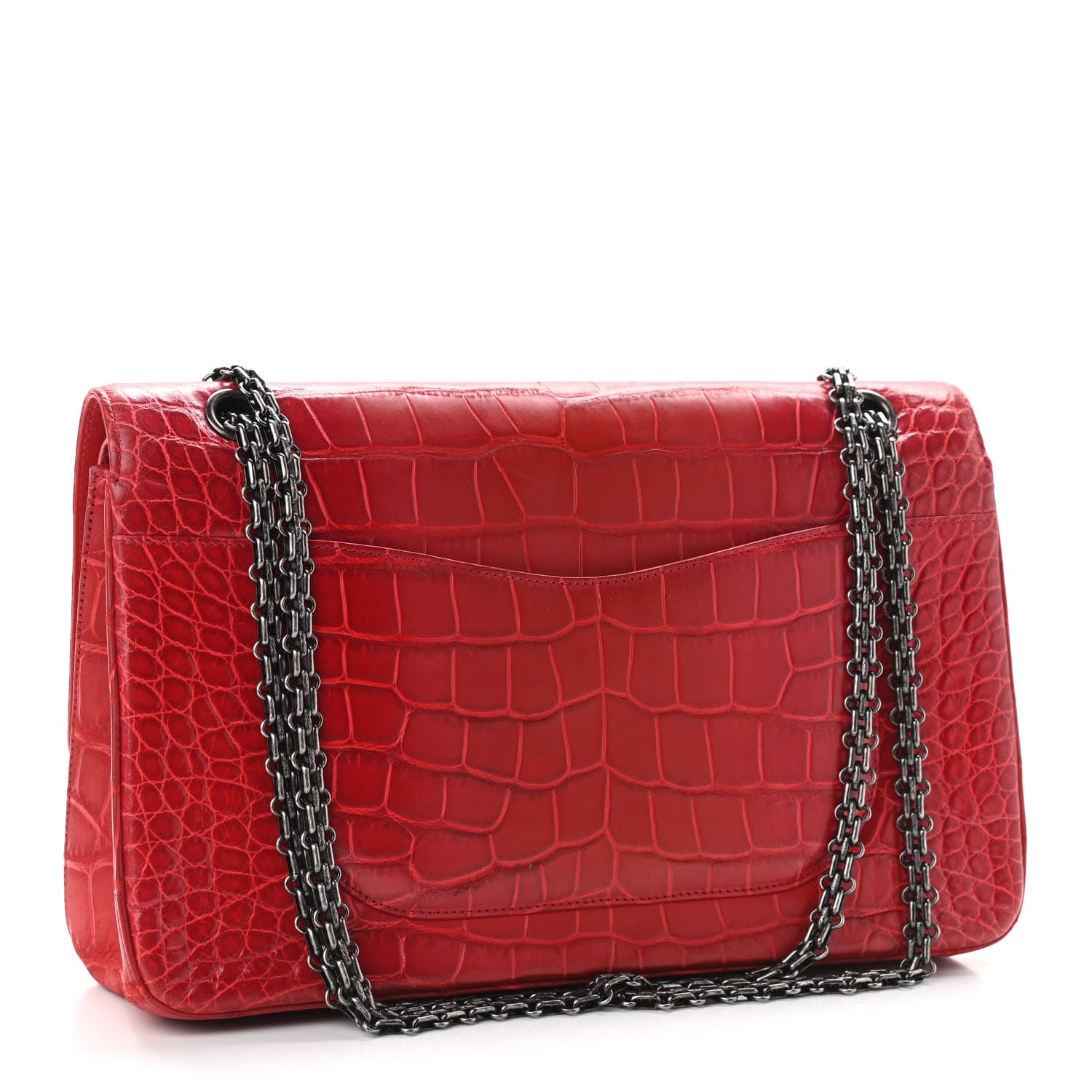 Chanel Crocodile 2.55 Reissue 227 Flap Red 2 of 12