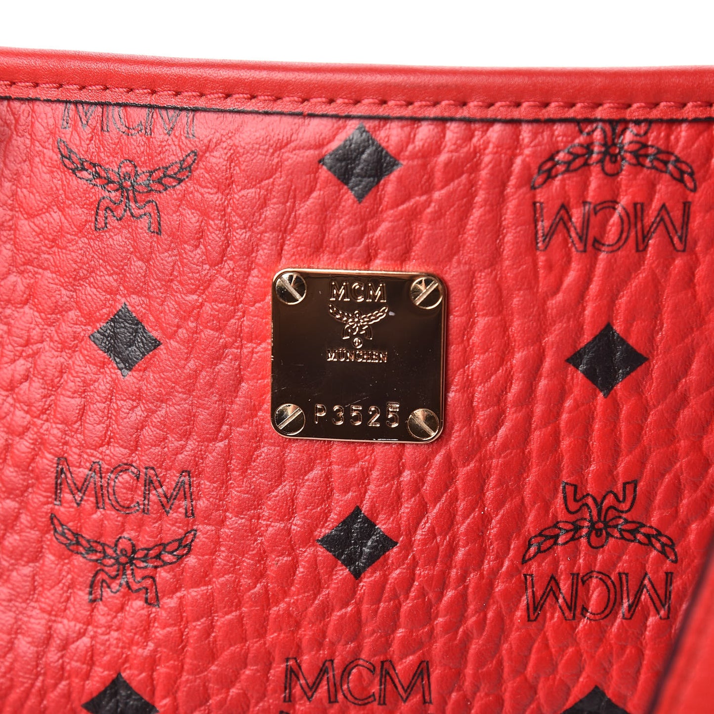 Visetos Medium Anya Shopper Tote Ruby Red