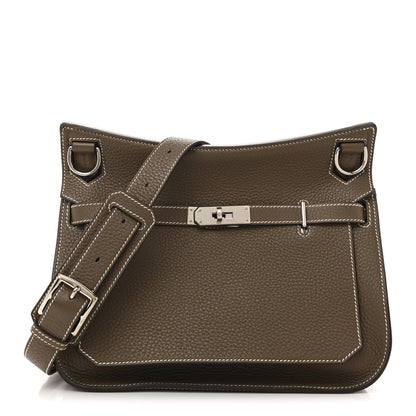 Hermes Taurillon Clemence Jypsiere 28 Etoupe 1 of 14