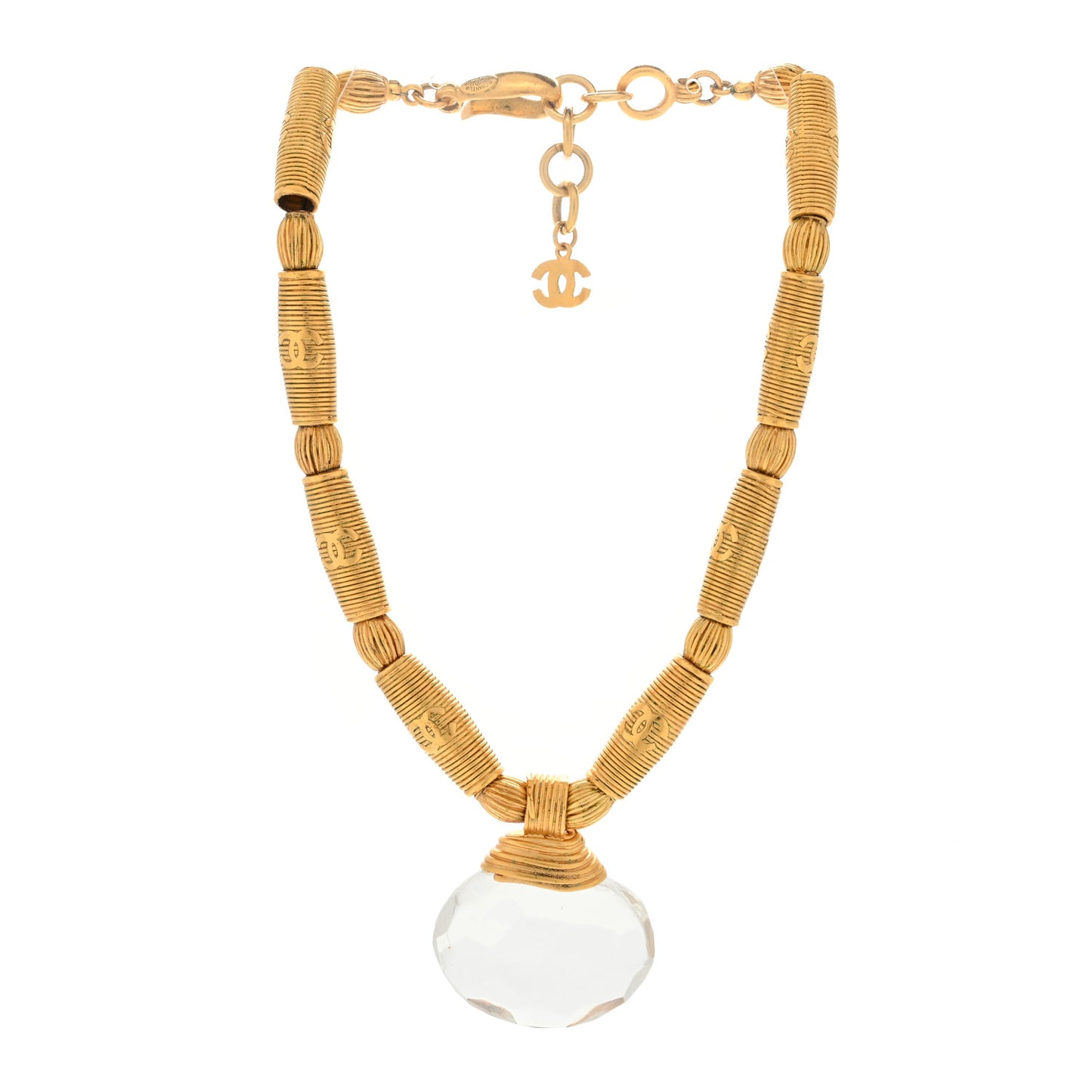 Crystal Necklace Gold