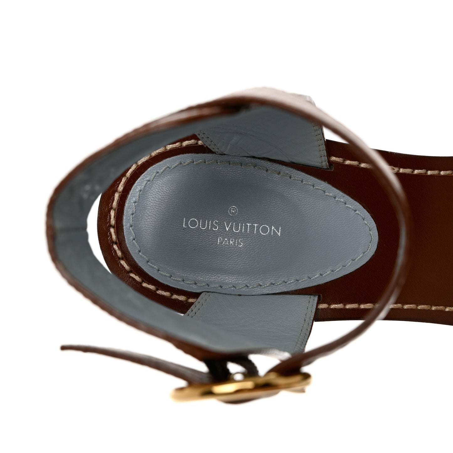 Calfskin Monogram Passenger Sandals 40 Cognac