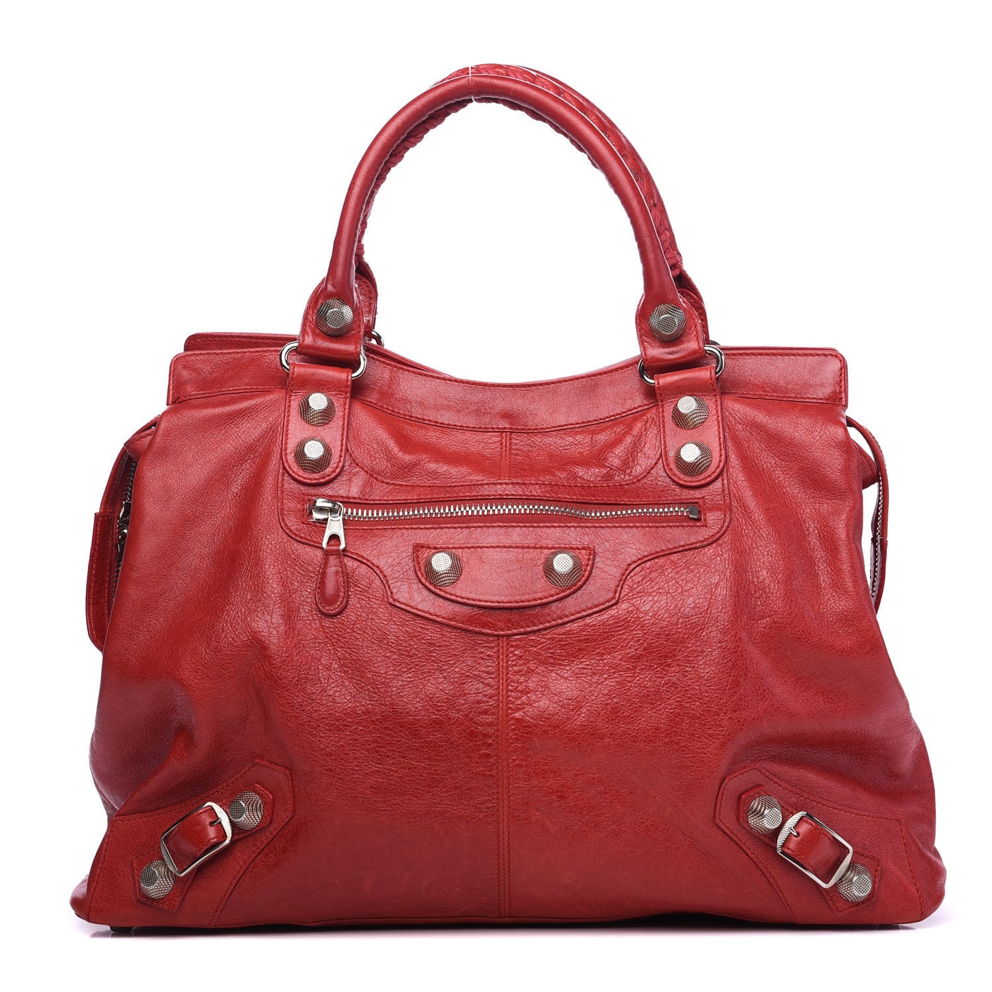 Agneau Giant 21 Silver Hardware RTT Rouge Vif