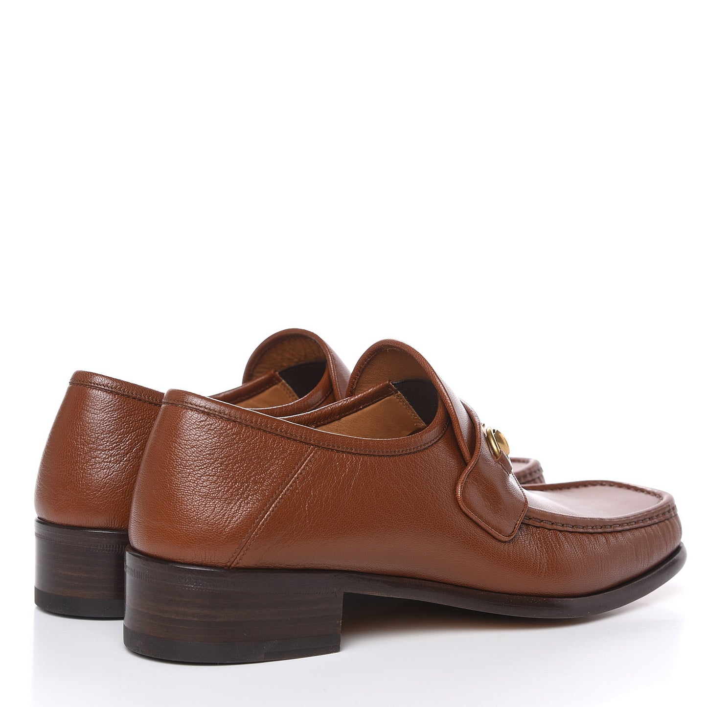 Goatskin Mens Horsebit Loafers 10.5 Cuir