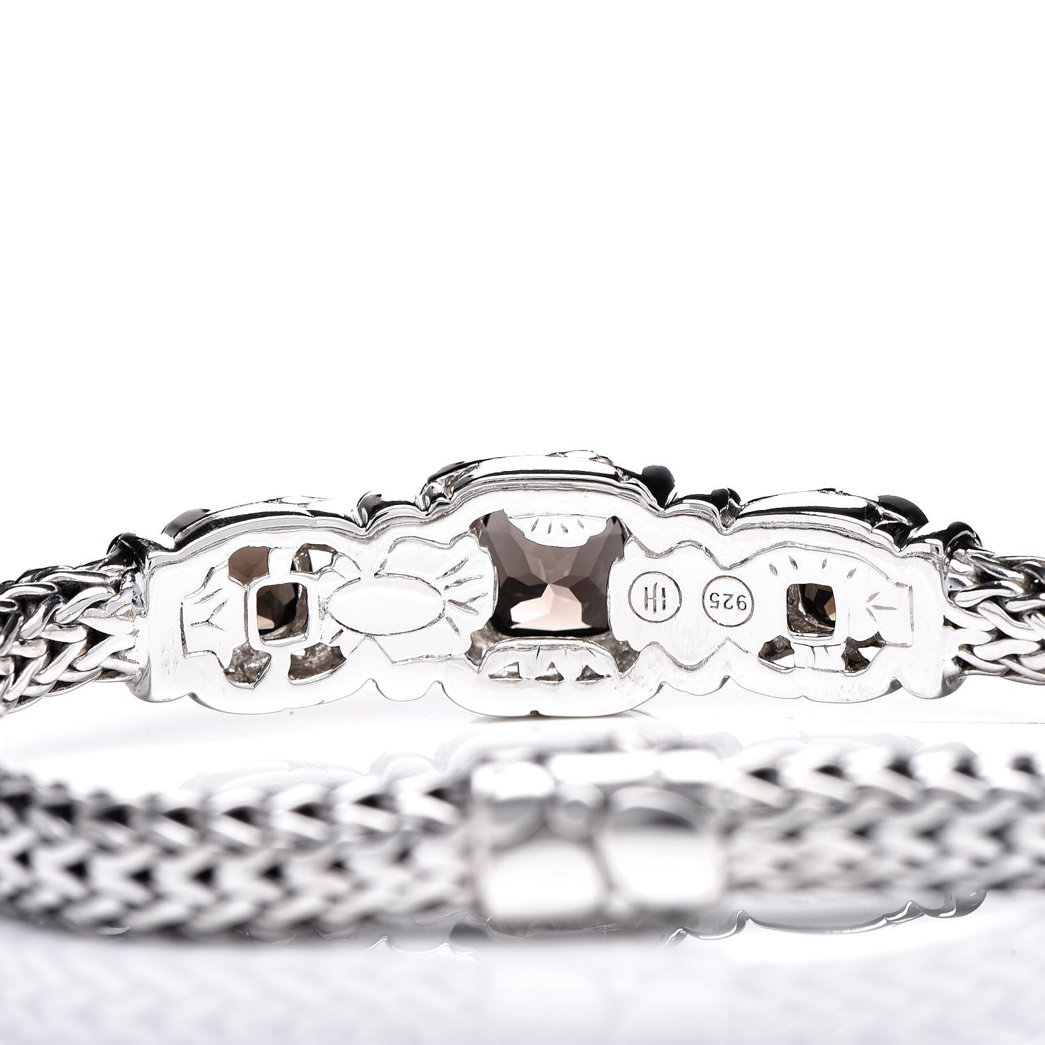 John Hardy Sterling Silver Smoky Quartz Batu Kali Bracelet 4 of 5
