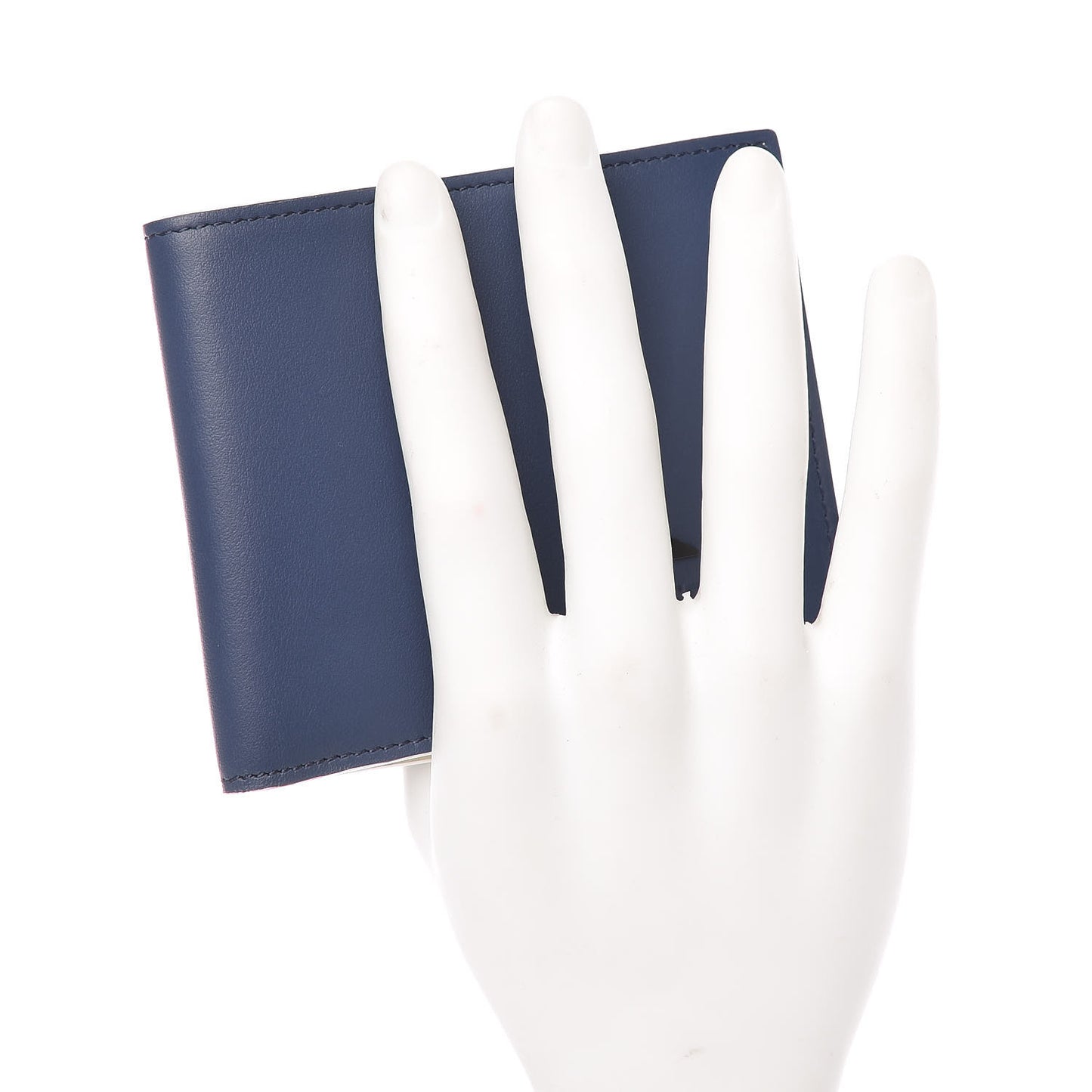 Vitello Century Mini Bug Eyes Bi-Color Bi-Fold Wallet Blue White Ice