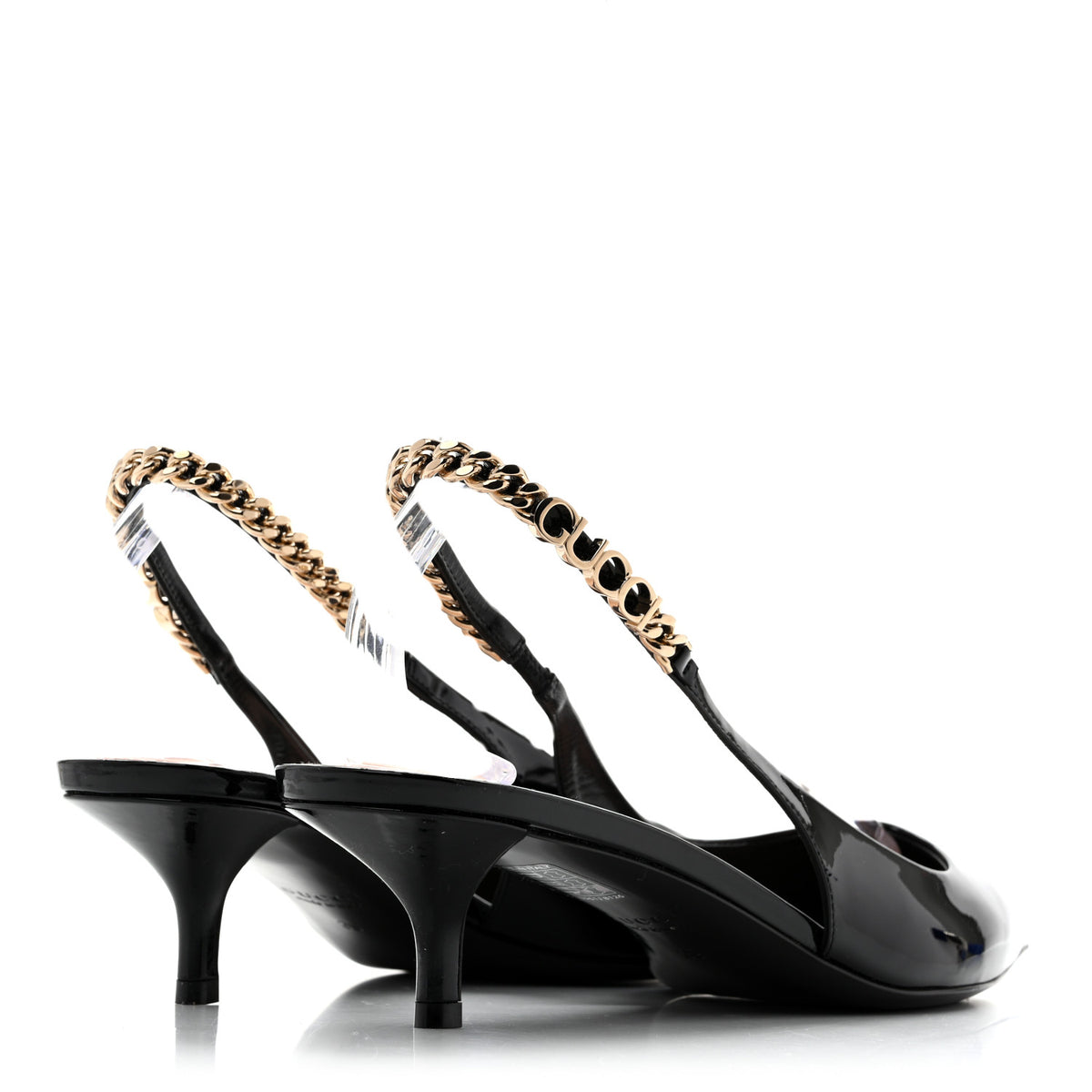 Patent Signoria 35mm Slingback Pumps 39 Black