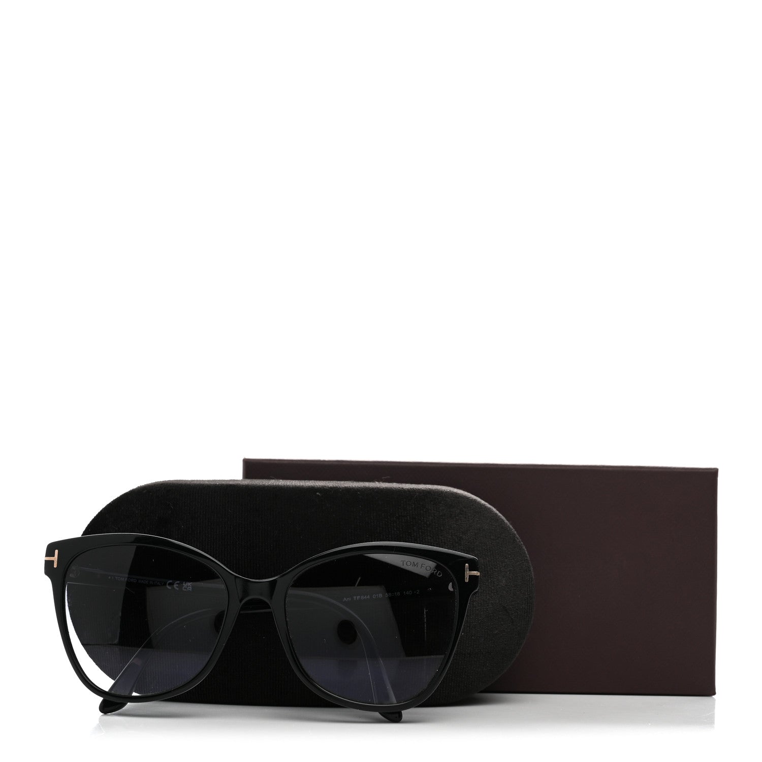 Tom Ford Acetate Ani Sunglasses TF844 Black 8 of 8