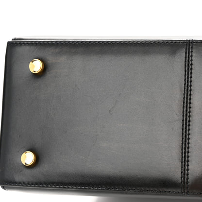Salvatore Ferragamo Brushed Off Calfskin Iconic Large Top Handle Bag Black 15 of 17