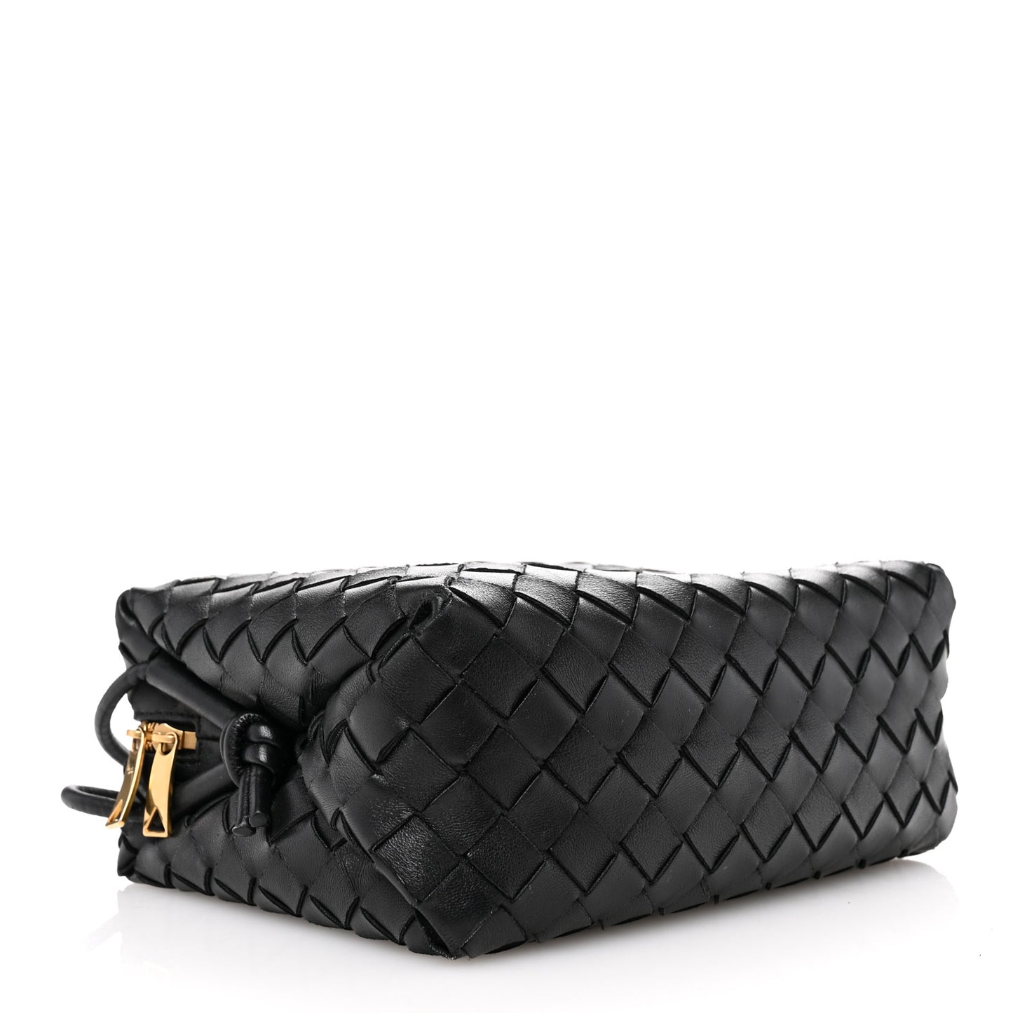 Nappa Intrecciato Medium Loop Camera Bag Black