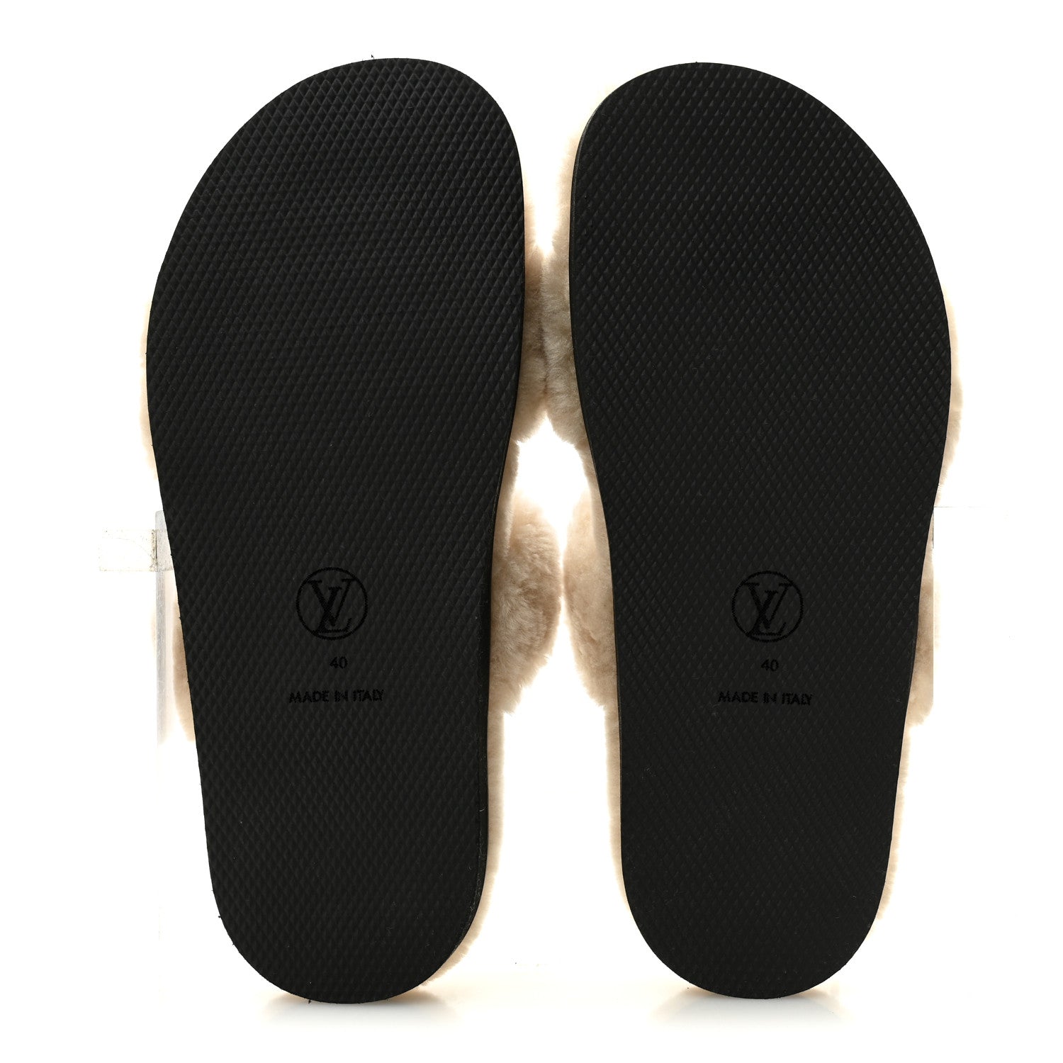 Louis Vuitton Shearling LV Sunset Flat Comfort Mule 40 Beige 6 of 10