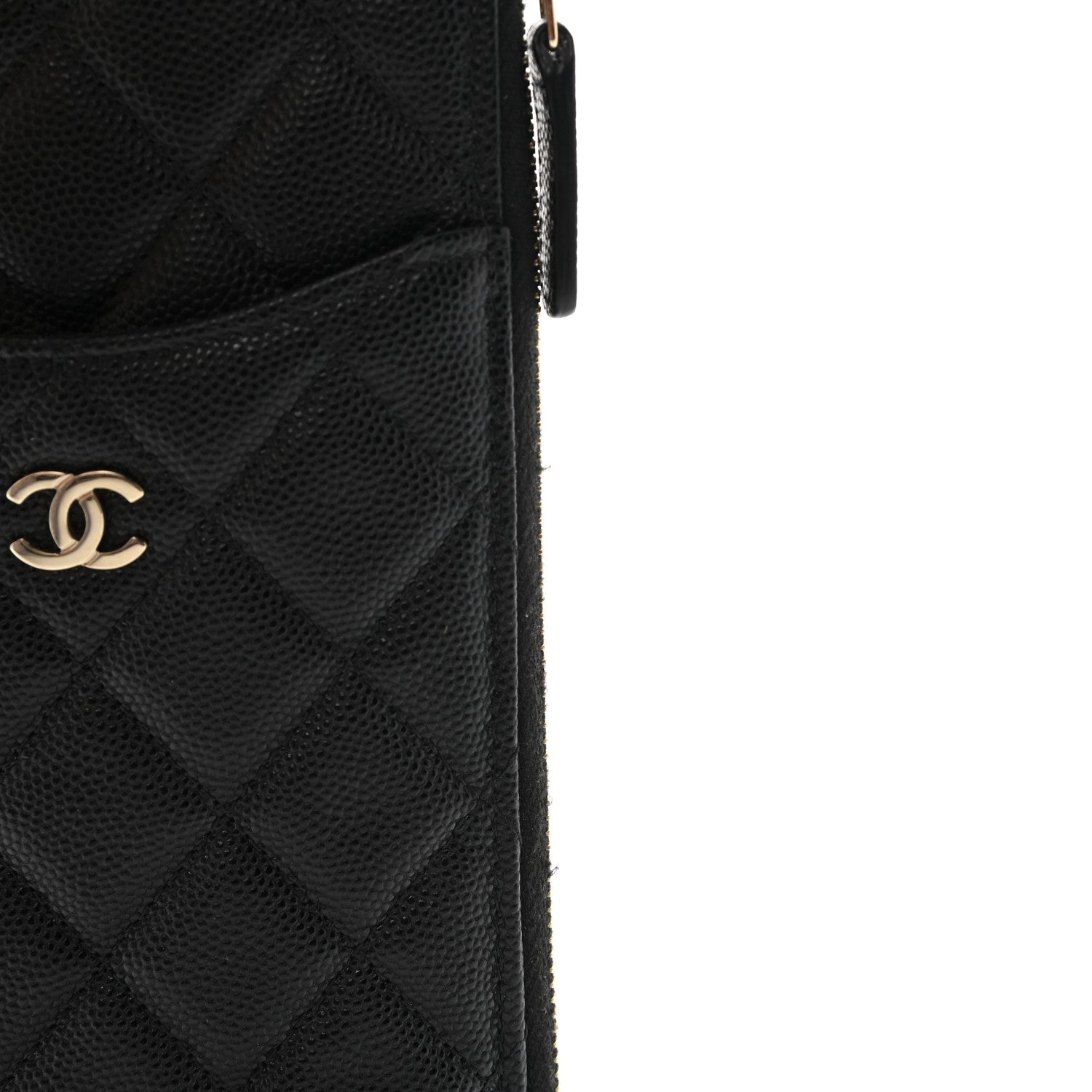 Chanel Caviar Quilted Classic iPhone Pouch Black 10 of 10