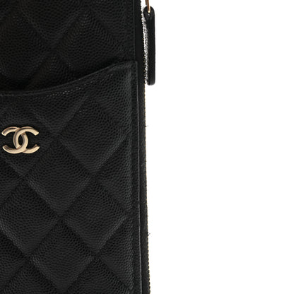 Chanel Caviar Quilted Classic iPhone Pouch Black 10 of 10