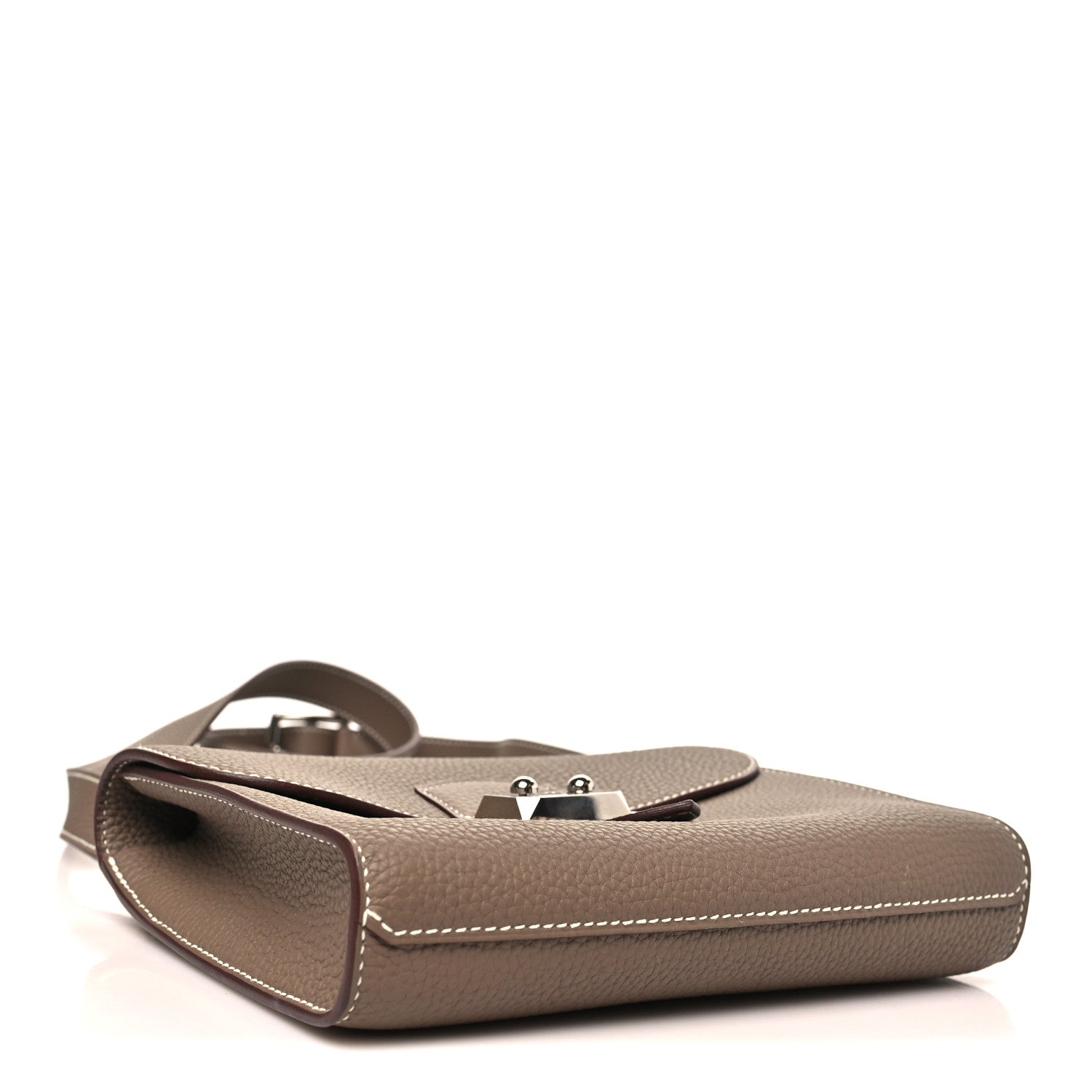 Hermes Togo Sac A Depeches 21 Messenger Bag Etoupe 4 of 11