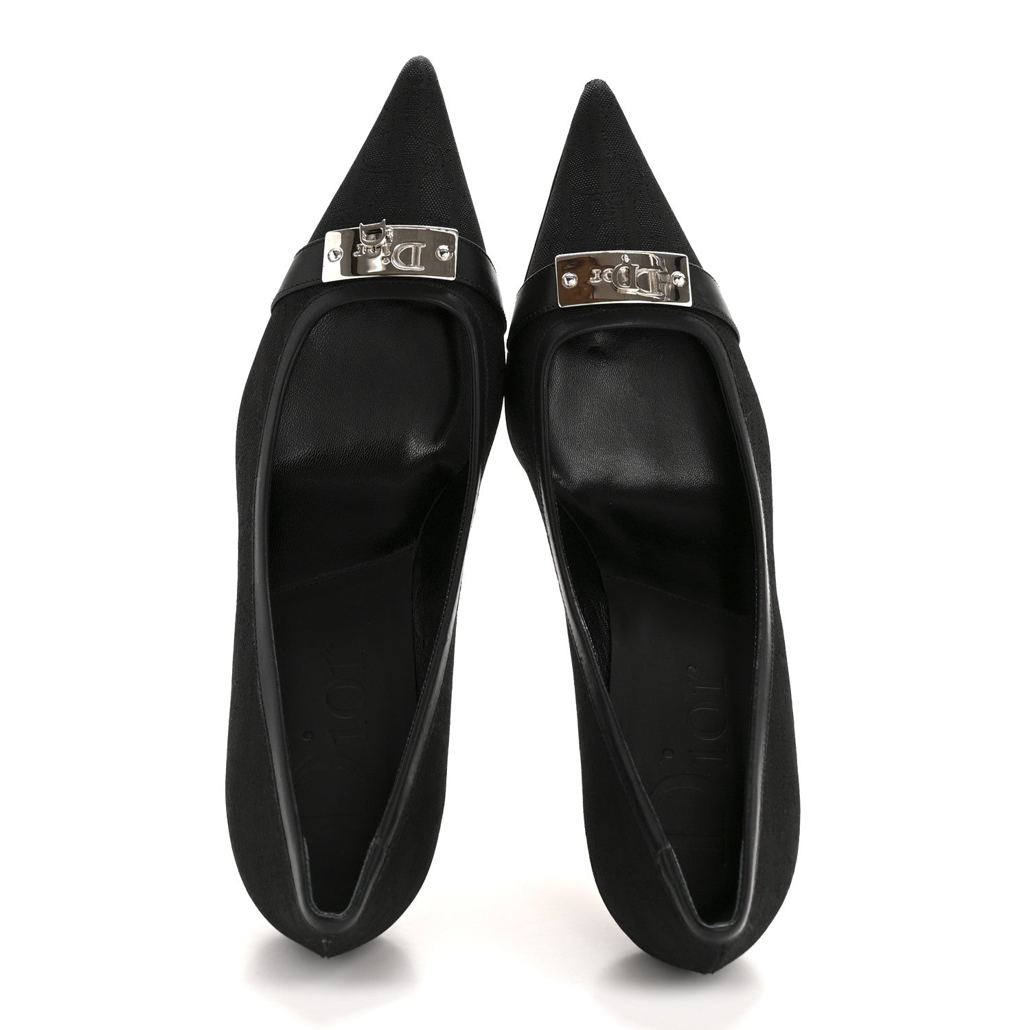 Christian Dior Oblique Canvas Street Chic Pumps 37 Black 2 of 11