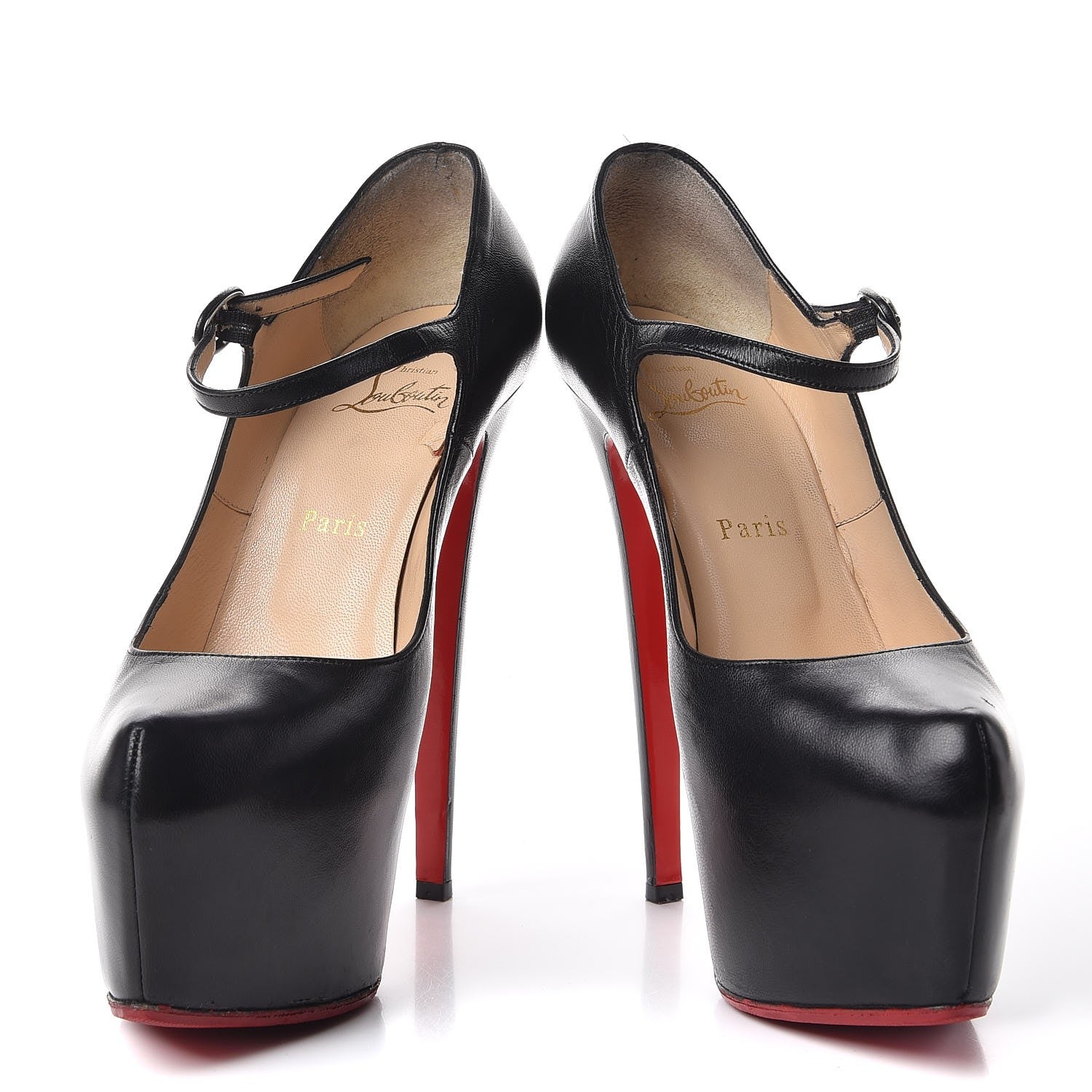 Christian Louboutin Kid Lady Daf 160 Pumps 38 Black 5 of 15