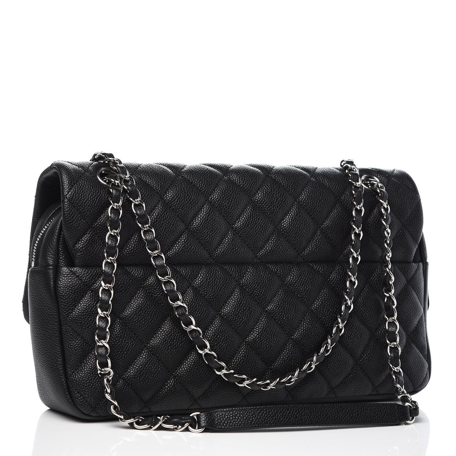 Chanel Caviar Quilted Jumbo Easy Flap Black 4 of 8