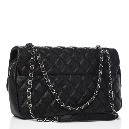 Chanel Caviar Quilted Jumbo Easy Flap Black 4 of 8